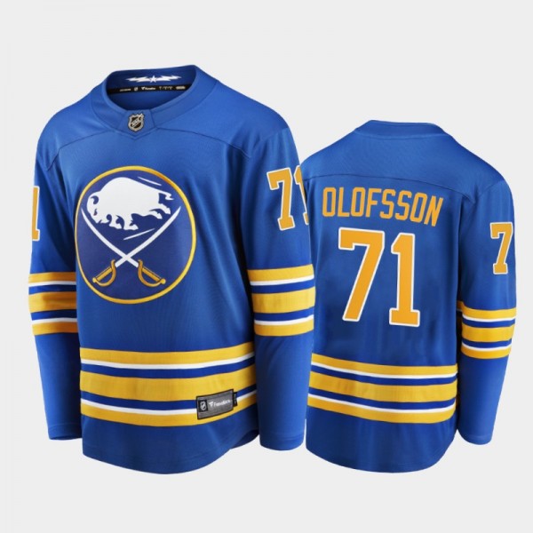 Buffalo Sabres #71 Victor Olofsson Home Royal 2021...