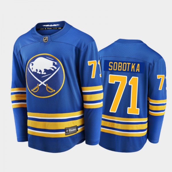 Buffalo Sabres Vladimir Sobotka #71 Home Royal Blue 2020-21 Breakaway Player Jersey