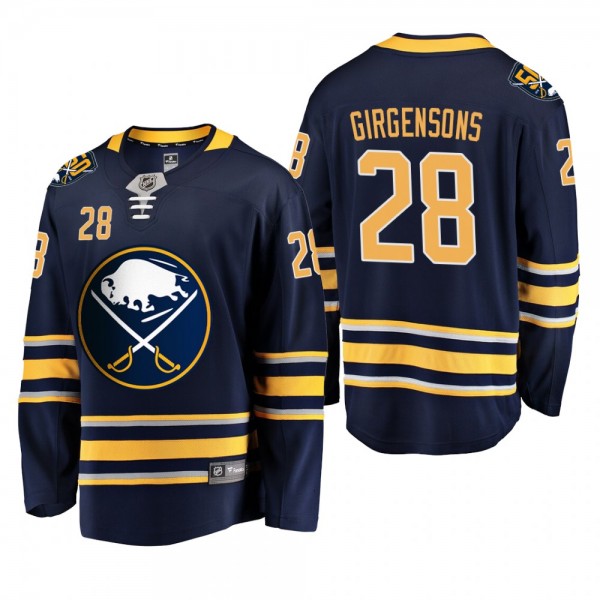 Buffalo Sabres Zemgus Girgensons #28 50th Annivers...