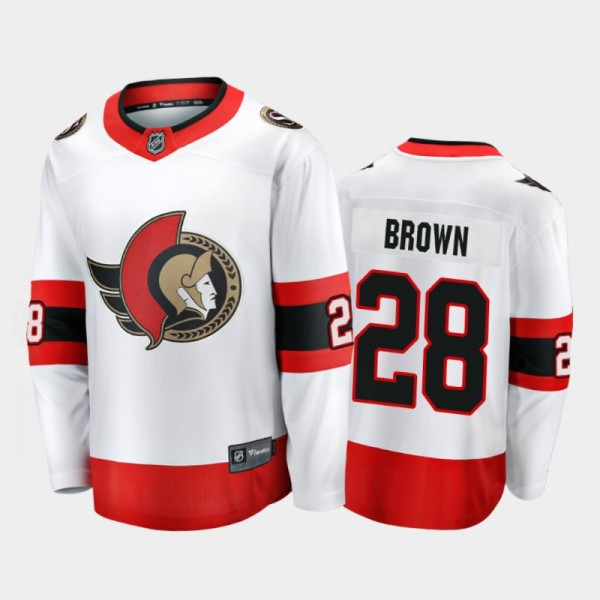 Ottawa Senators Connor Brown #28 Away White 2020-2...