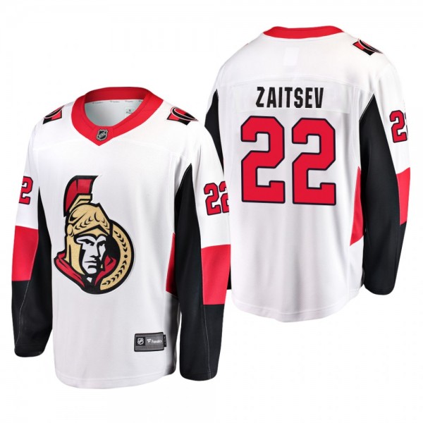 Ottawa Senators Nikita Zaitsev #22 Away Breakaway Player White Jersey