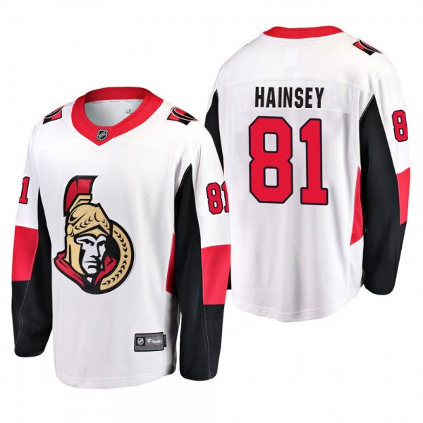 Ottawa Senators Ron Hainsey #81 Away Breakaway Player White Jersey