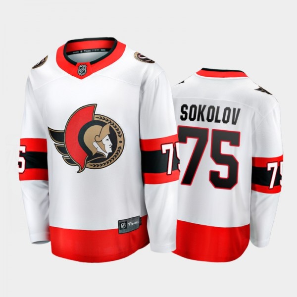 Egor Sokolov Ottawa Senators Away White Player Jer...