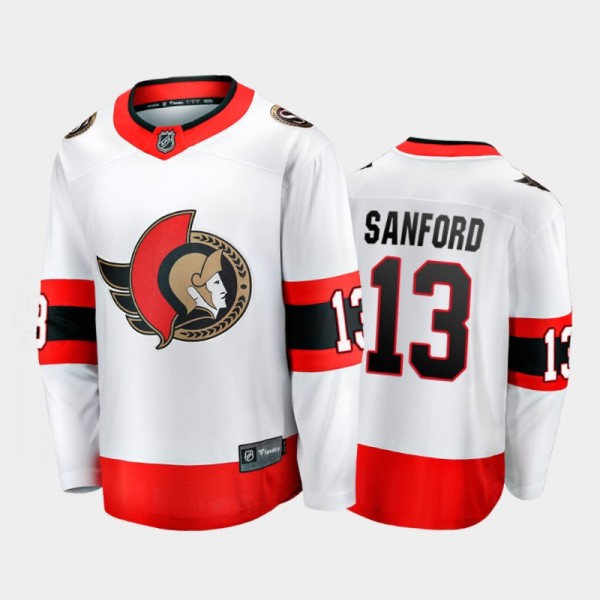 Zach Sanford Ottawa Senators Away White Player Jersey 2021-22