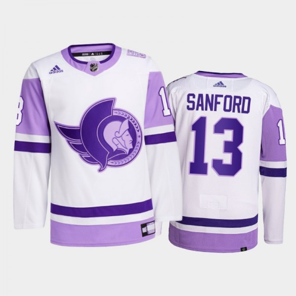 Zach Sanford #13 Ottawa Senators 2021 HockeyFights...