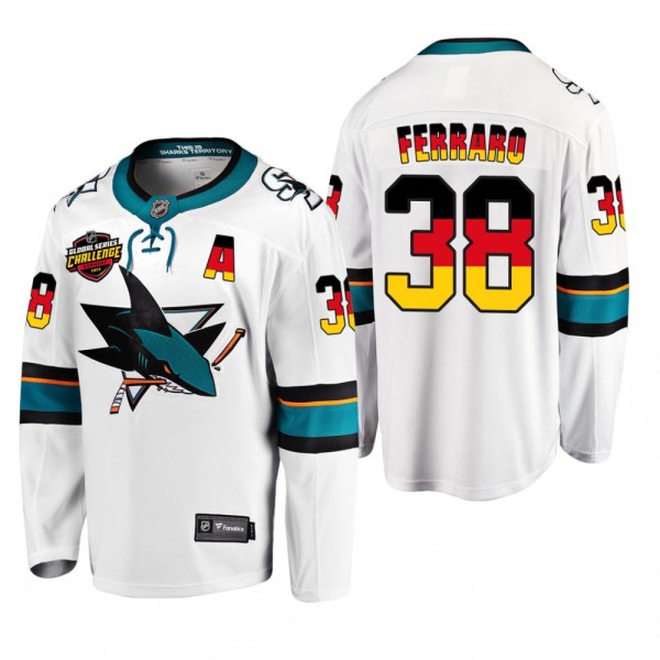 Mario Ferraro Sharks 2022 NHL Global Series Jersey...