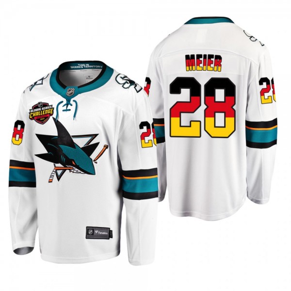 Timo Meier Sharks 2022 NHL Global Series Jersey White
