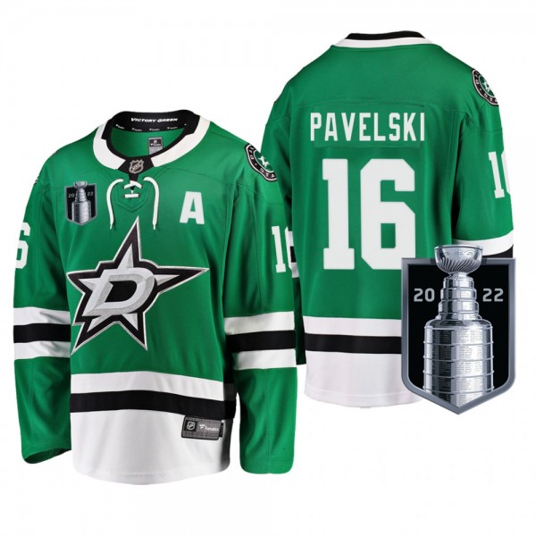 Joe Pavelski Dallas Stars Green Jersey 2022 Stanley Cup Playoffs