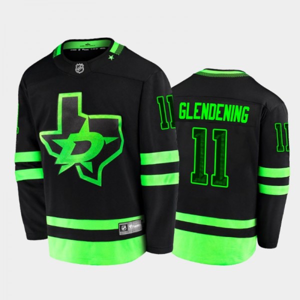 Dallas Stars #11 Luke Glendening Alternate Black 2...
