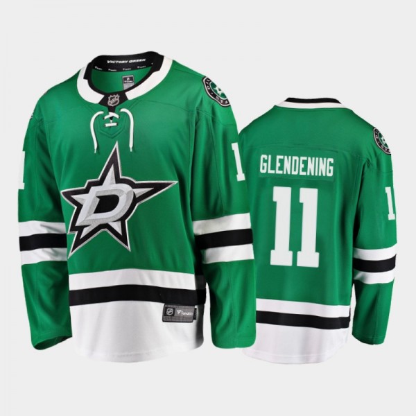 Dallas Stars #11 Luke Glendening Home Green 2021 P...