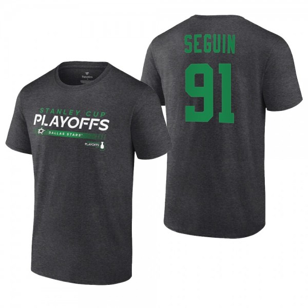 Tyler Seguin 2022 Stanley Cup Playoffs Charcoal Stars T-Shirt