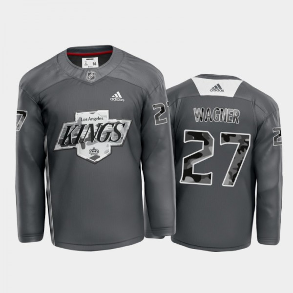 Men's Undefeated X LA Kings Austin Wagner #27 Warm Up Gray Jersey