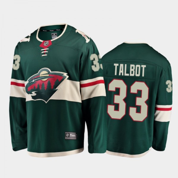Minnesota Wild Cam Talbot #33 Home Green 2020-21 Breakaway Player Jersey