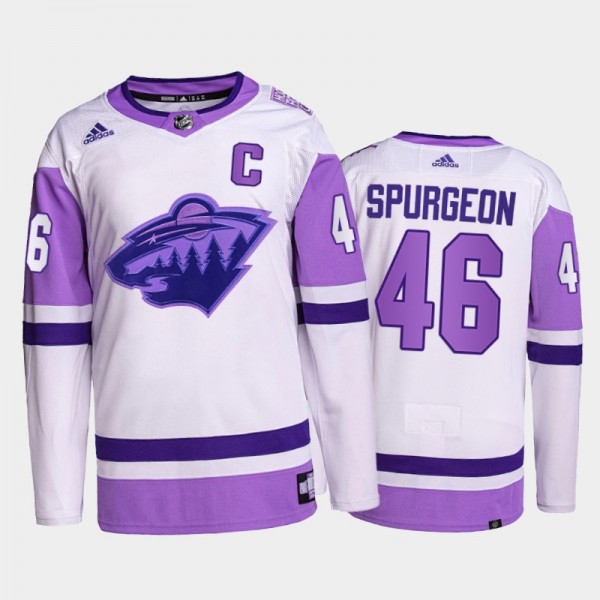Minnesota Wild HockeyFightsCancer Jared Spurgeon W...