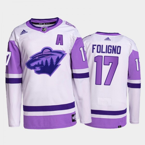 Minnesota Wild HockeyFightsCancer Marcus Foligno W...