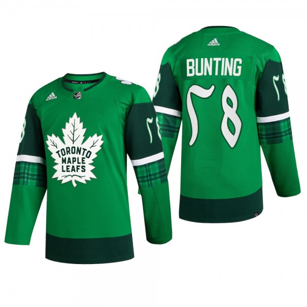 Toronto Maple Leafs Michael Bunting #58 St. Patric...