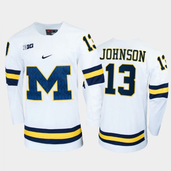 Men Michigan Wolverines Kent Johnson #13 College H...