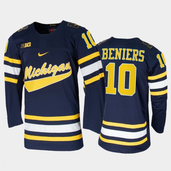 Men Michigan Wolverines Matty Beniers #10 College ...