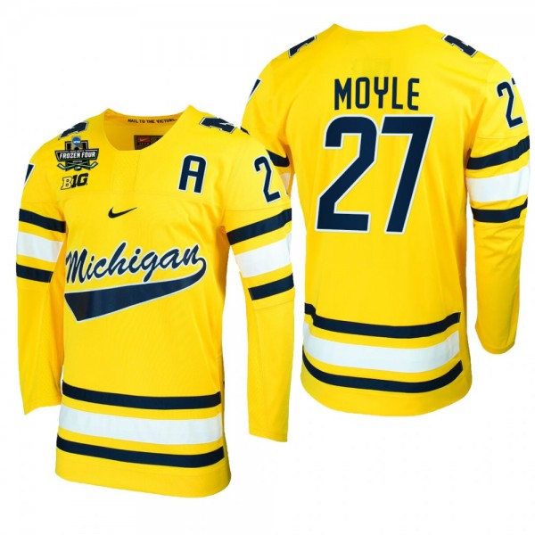 Nolan Moyle 2022 Frozen Four Michigan Wolverines J...