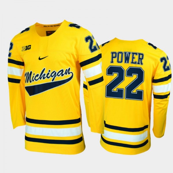 Men Michigan Wolverines Owen Power #22 College Hoc...
