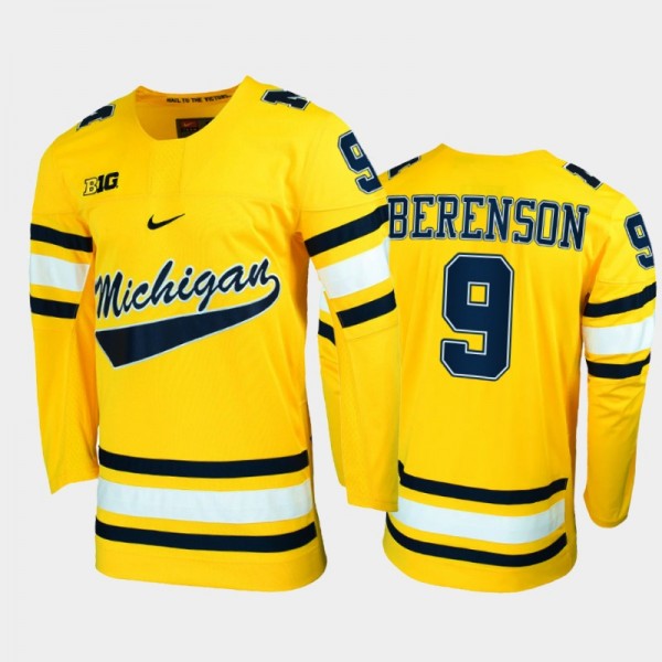 Men Michigan Wolverines Red Berenson #9 College Ho...