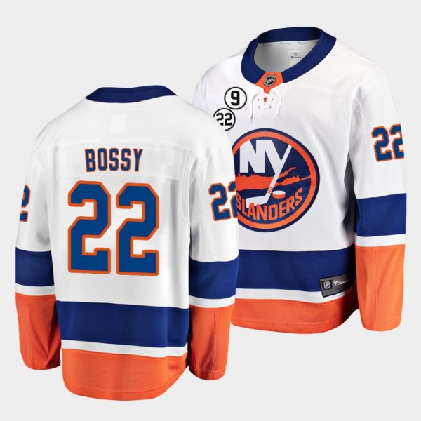 Mike Bossy New York Islanders NO.22 Patch White Ho...