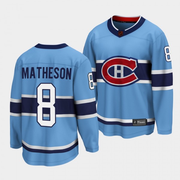 Mike Matheson Montreal Canadiens Special Edition 2.0 2022 Blue Jersey #8 Breakaway Player