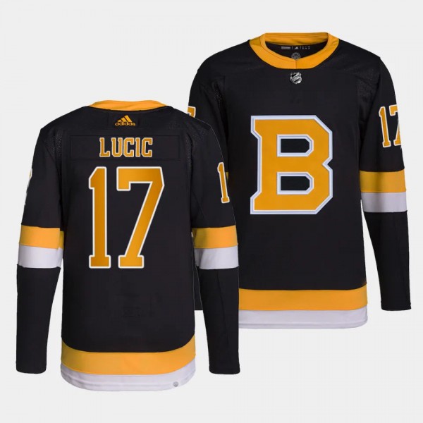 Milan Lucic Boston Bruins Alternate Black #17 Auth...