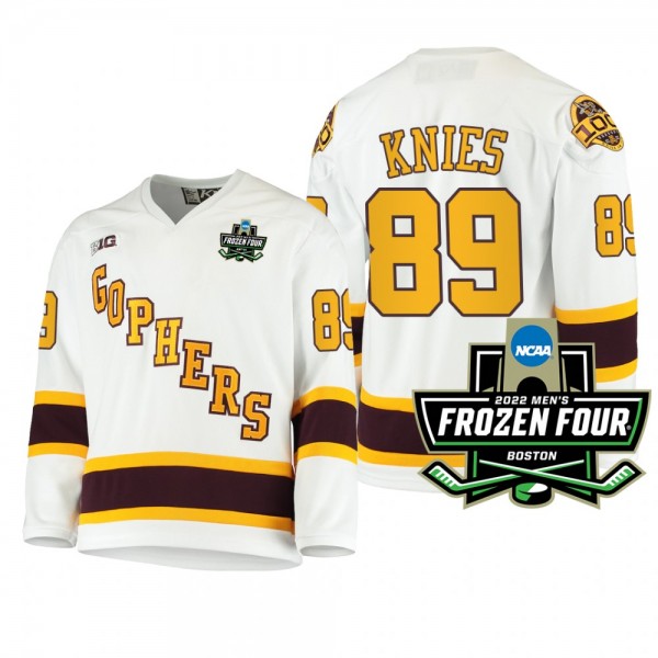 Minnesota Golden Gophers Matthew Knies Hockey Whit...
