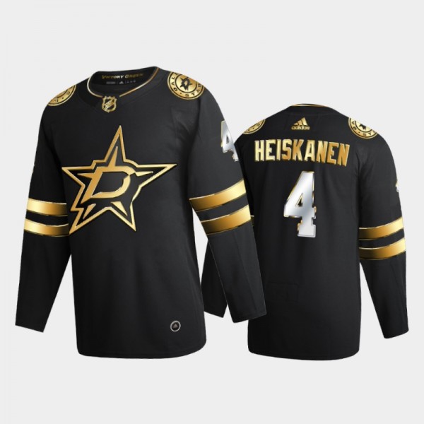 Dallas Stars Miro Heiskanen #4 2020-21 Authentic Golden Black Limited Edition Jersey