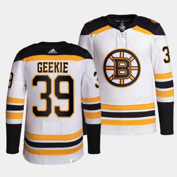 Morgan Geekie Boston Bruins Away White #39 Authent...