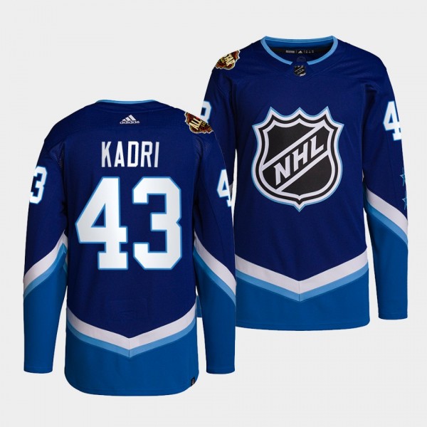 Nazem Kadri Avalanche 2022 NHL All-Star Blue Jersey #43 Western Primegreen Authentic