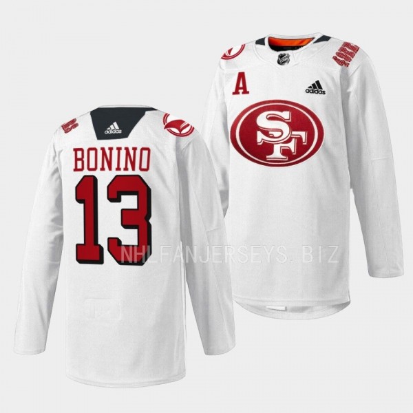 San Jose Sharks 2022 49er Mash-Up Nick Bonino #13 ...