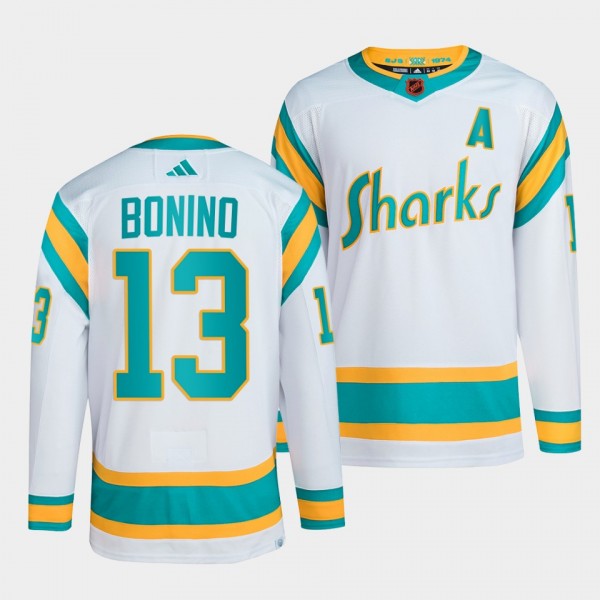 Reverse Retro 2.0 San Jose Sharks Nick Bonino #13 ...