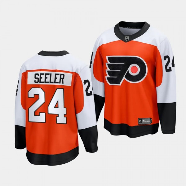 Philadelphia Flyers Nick Seeler 2023-24 Home Burnt Orange Premier Breakaway Player Jersey Men's