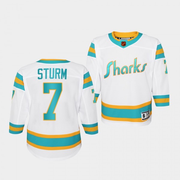 Nico Sturm San Jose Sharks Youth Jersey 2022 Special Edition 2.0 White Replica Jersey