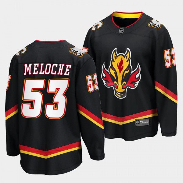 Calgary Flames #53 Nicolas Meloche Alternate 2022-...