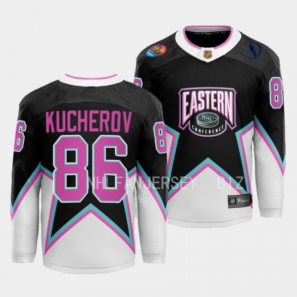 Tampa Bay Lightning Nikita Kucherov 2023 NHL All-Star Black Eastern Conference Jersey Men's