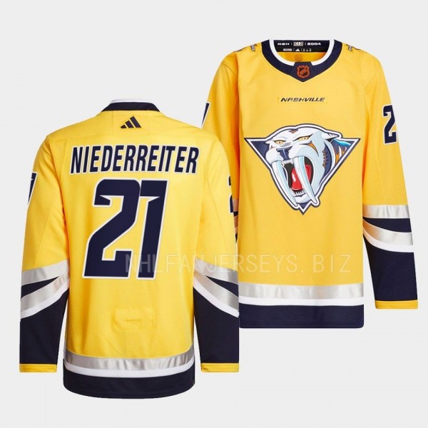 Nino Niederreiter Nashville Predators 2022 Reverse...