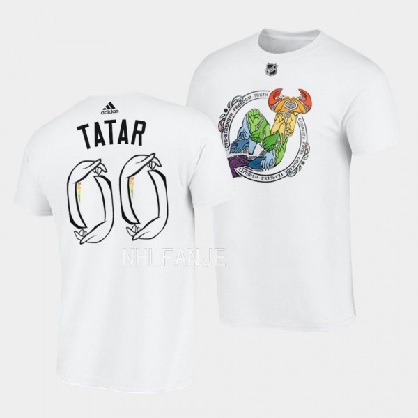 Tomas Tatar 2022-23 Pride New Jersey Devils White ...