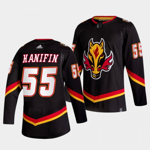 Calgary Flames Noah Hanifin 2022-23 Alternate #55 Black Jersey Authentic