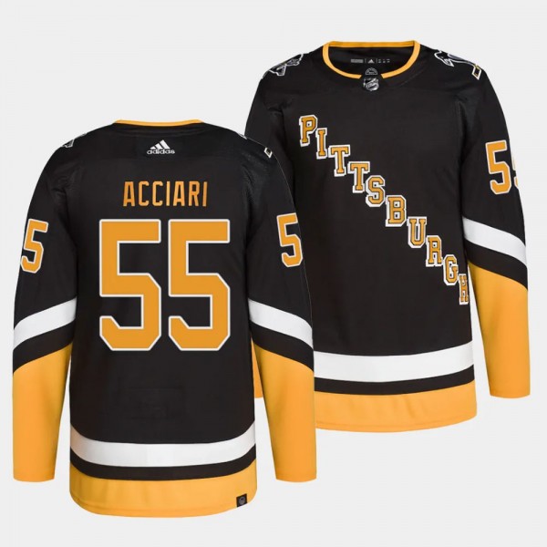 Noel Acciari Pittsburgh Penguins Alternate Black #55 Authentic Pro Primegreen Jersey Men's
