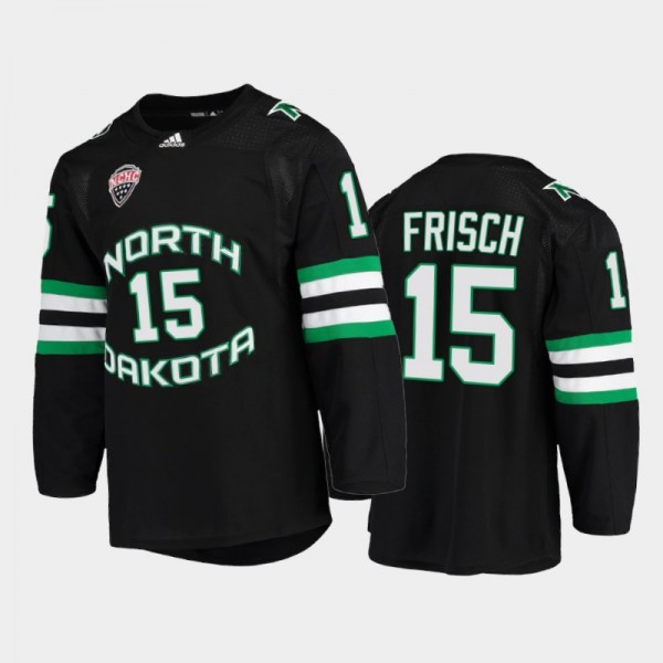 North Dakota Fighting Hawks Ethan Frisch #15 Colle...