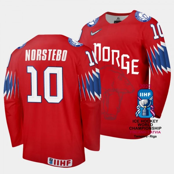 Norway #10 Mattias Norstebo 2023 IIHF World Champi...
