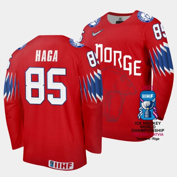 Norway #85 Michael Haga 2023 IIHF World Championsh...