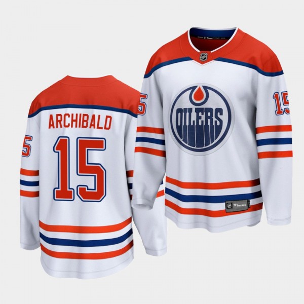 Josh Archibald Edmonton Oilers 2021 Special Edition White Men's Jersey