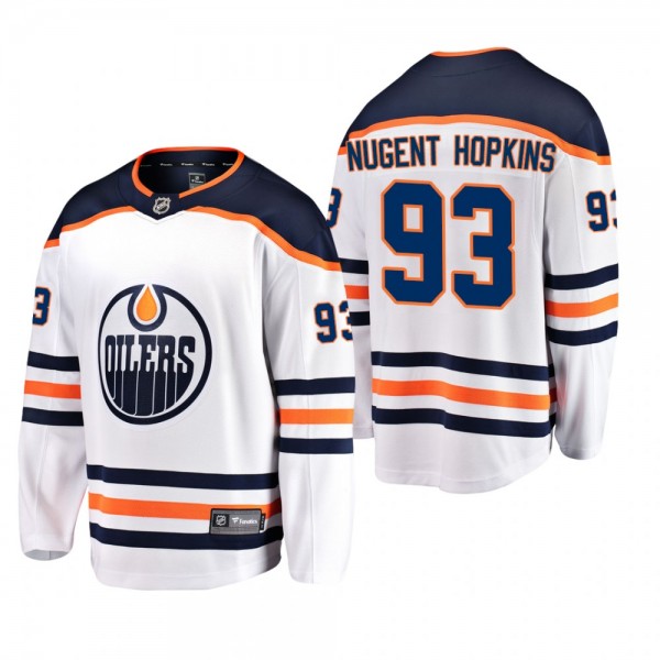 Men's Edmonton Oilers Ryan Nugent-Hopkins #93 Away...