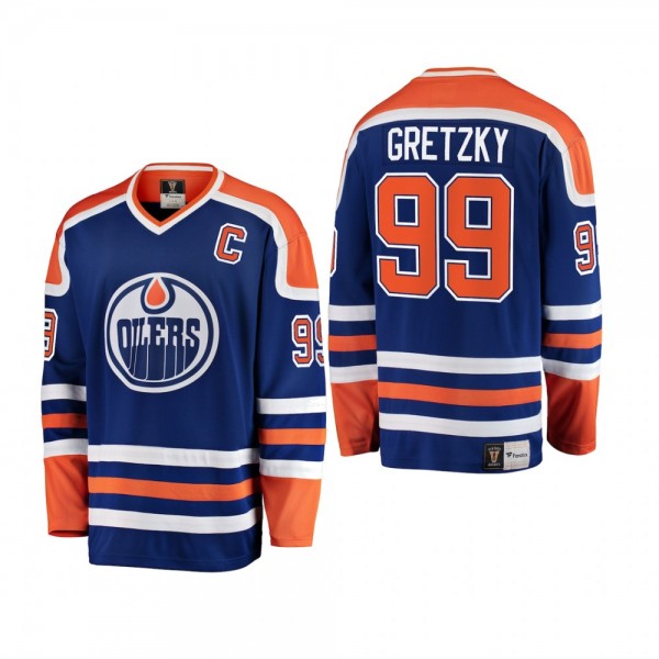 Men's Edmonton Oilers Wayne Gretzky #99 Heritage B...