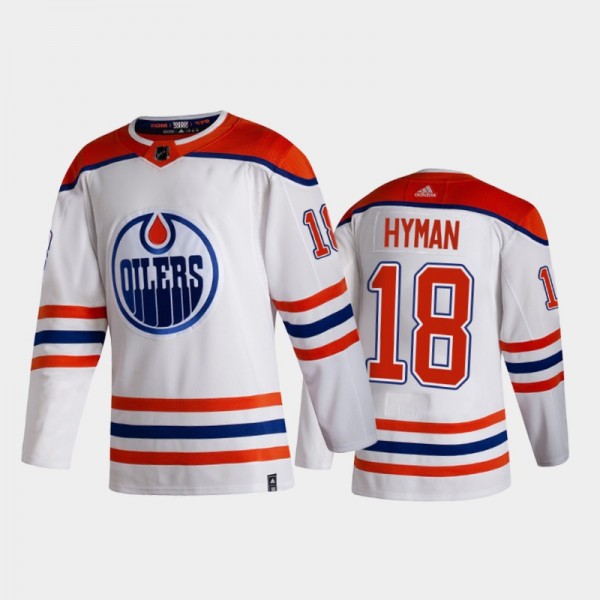 Edmonton Oilers Zach Hyman #18 2021 Reverse Retro ...