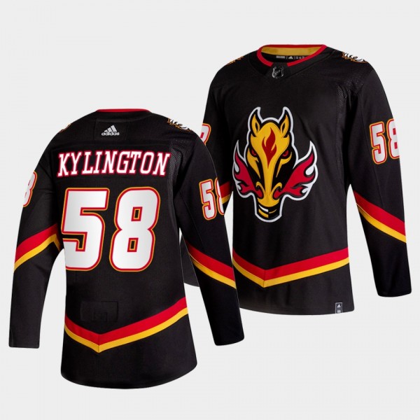 Calgary Flames Oliver Kylington 2022-23 Alternate #58 Black Jersey Authentic